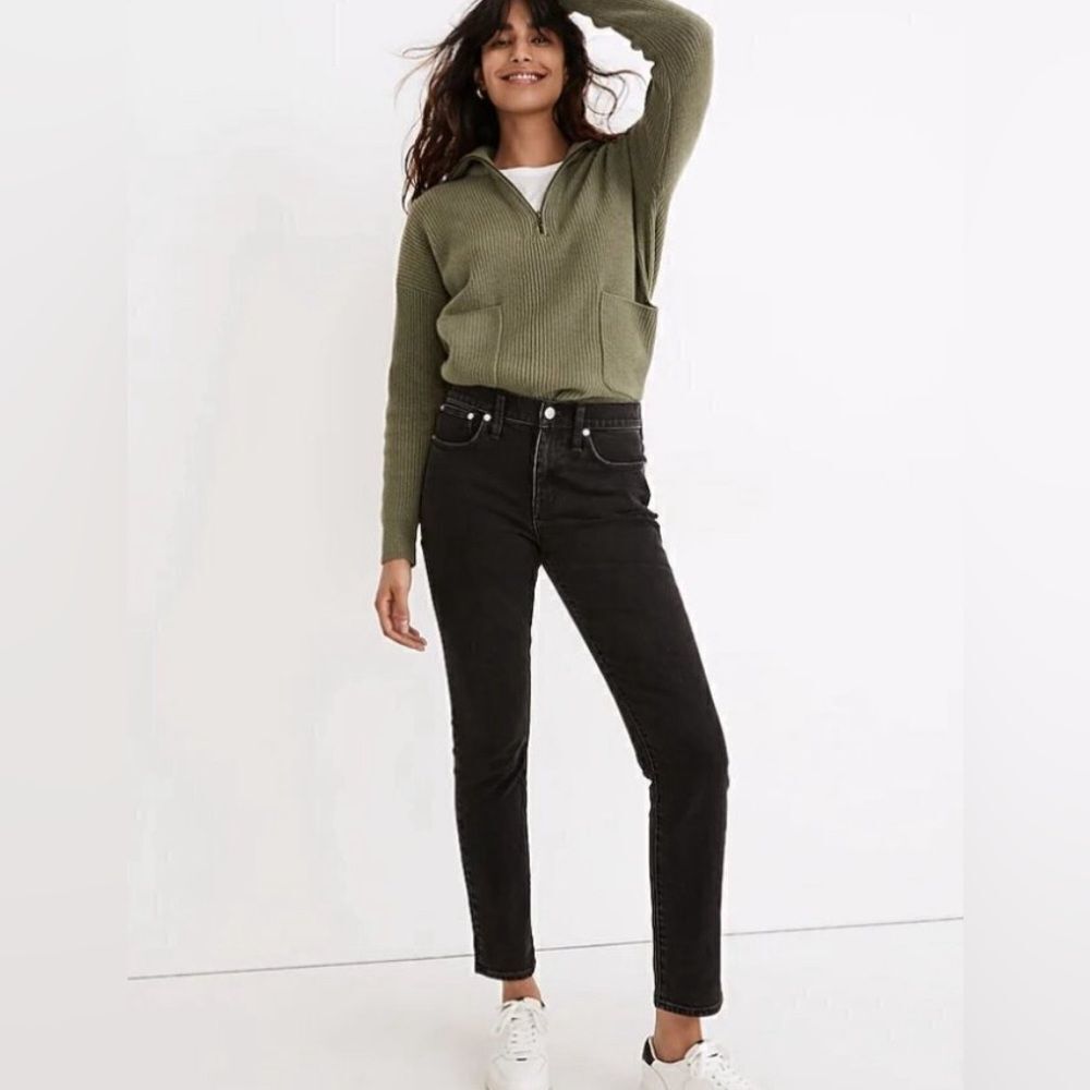 Madewell tomboy straight jeans black